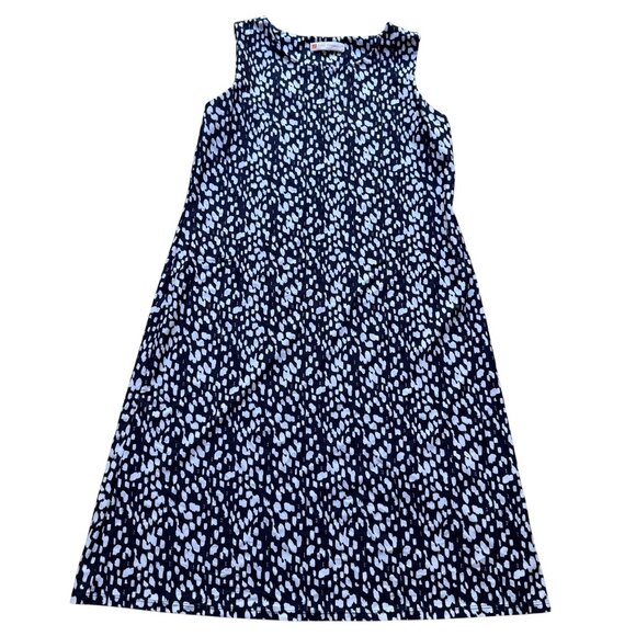Jude Connally Dresses & Skirts - Jude Connally Size M Navy & White Abstract Print Sleeveless Tank Shift Dress
